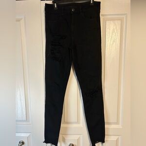 Distressed American eagle jeans